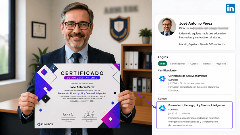 Certificado y LinkedIn