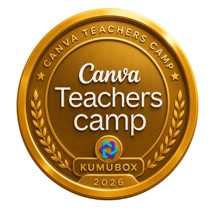 Medalla de inicio Canva Teachers Camp