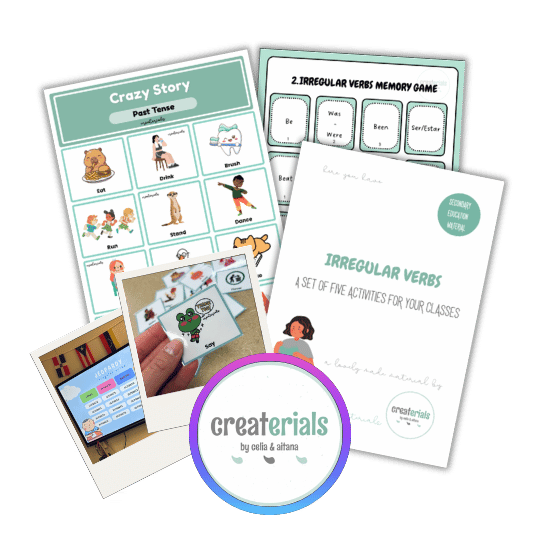 Pack de 5 recursos para trabajar los Verbos Irregulares en la Clase de Inglés de Secundaria