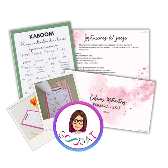 Pack de 4 Kabooms matemáticos