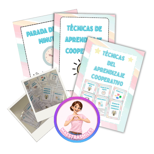 Carteles con técnicas de aprendizaje cooperativo para el aula