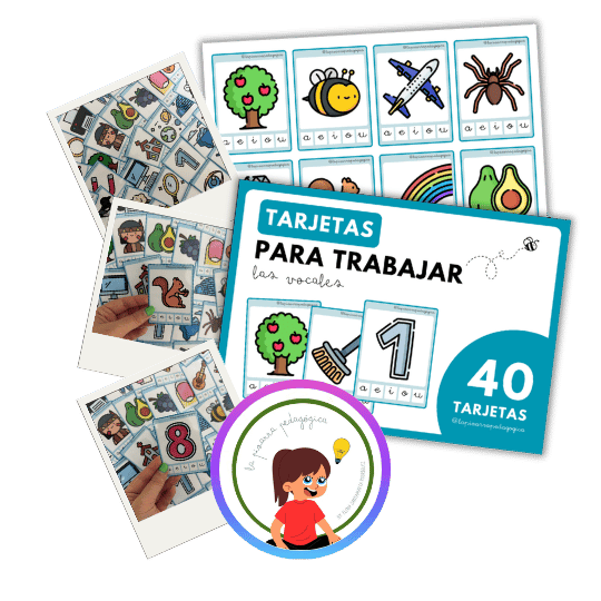 Tarjetas de conciencia fonológica - Las vocales
