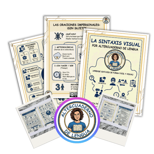 Pack de infografías de sintaxis visual según la NGLE