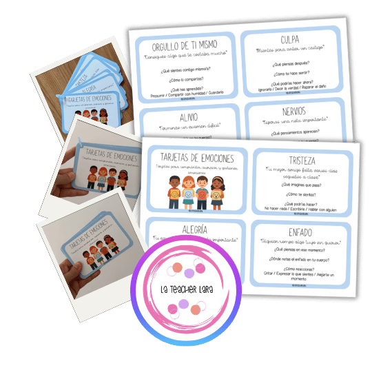 Tarjetas de emociones by @lateacherlara