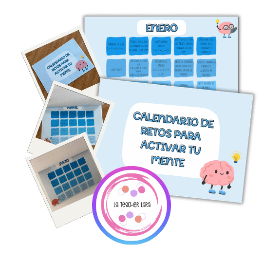 Calendario de retos para activar tu mente by @lateacherlara
