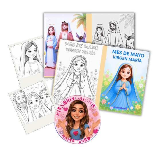 Cuadernillo de colorear el Mes de María