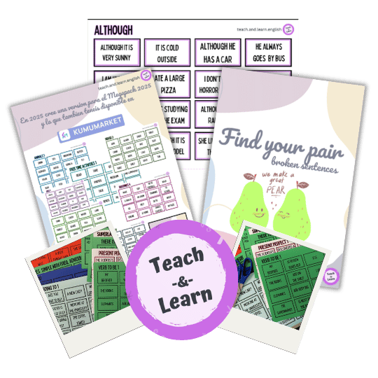 Pack de Tarjetas para trabajar aspectos gramaticales A1-A2