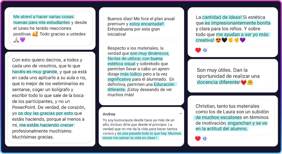 Opiniones de docentes sobre Kumubox