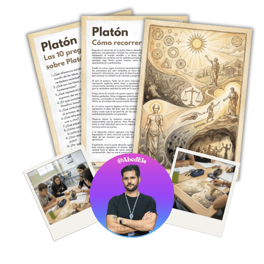 Platón Fichas visuales de filosofía