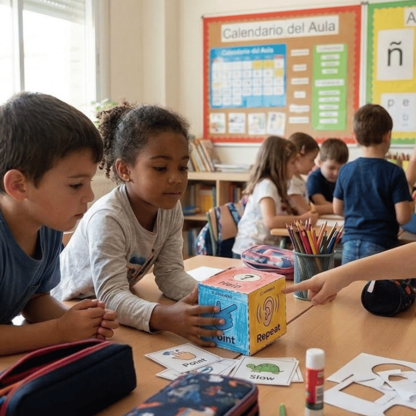 Dado de estrategias para repasar inglés en verano con Kumubox