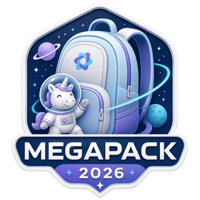 Identidad visual del Megapack Kumubox 2026 para docentes