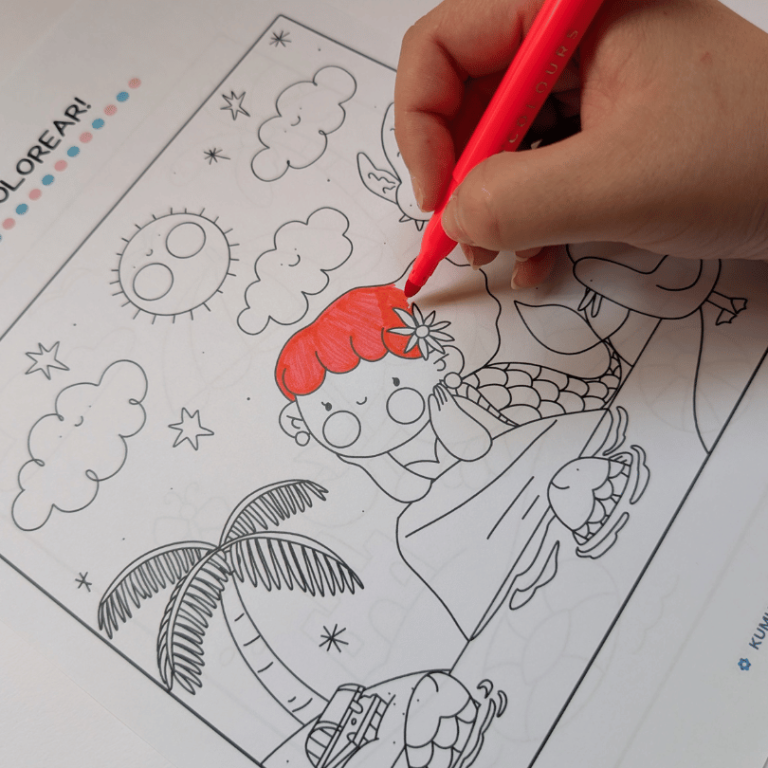 Plástica en verano: actividad creativa para colorear en Primaria
