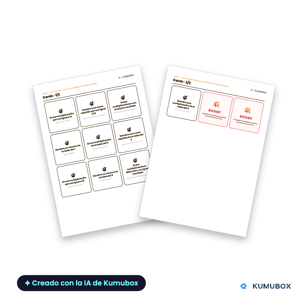 Tablas de multiplicar sin memorizar a ciegas