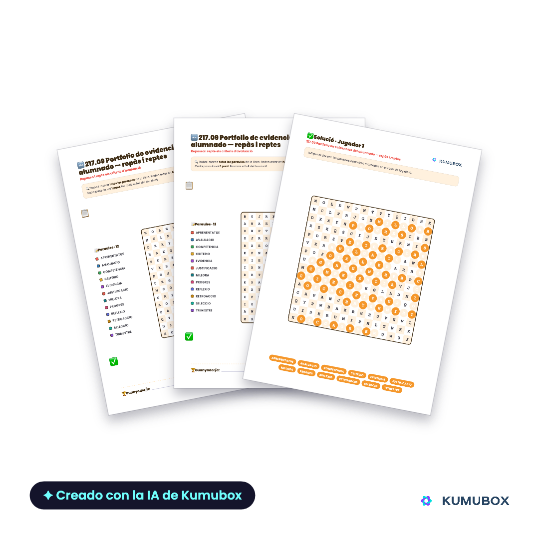 Portfolio de evidencias del alumnado