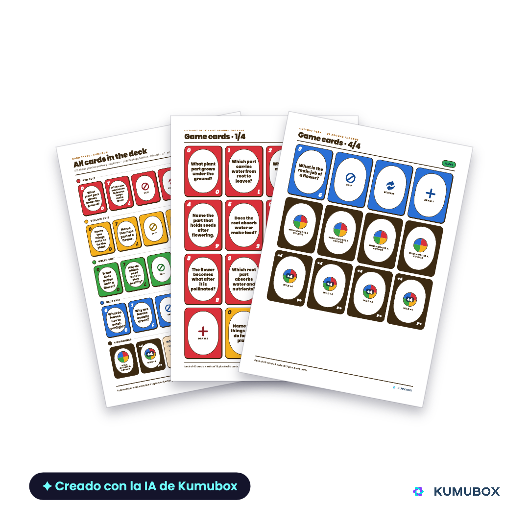 Las plantas: partes y funciones