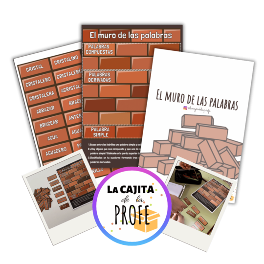"El muro de las palabras" simples, derivadas y compuestas